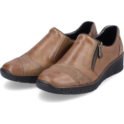 Rieker Dámské polobotky 53761-24 hnědé braun – Zboží Mobilmania