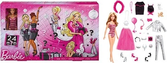 Mattel Barbie adventní kalendář GFF61