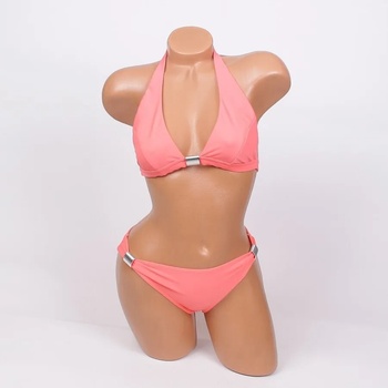 Image 1 of Бански в коралов цвят с орнамент