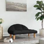vidaXL Кучешко легло черно 70x52x30 см кадифе (171937)