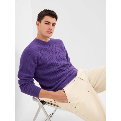 GAP Плетен пуловер с вълнена смес GAP GAP | Lilav | МЪЖЕ | L