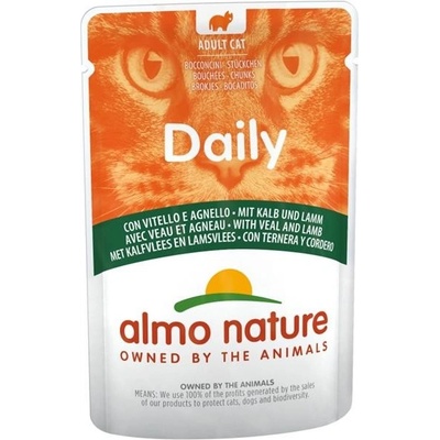 Almo Nature Daily Menu teľacie a jahňa 70 g