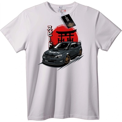 NOONEBRAND Тениска Японски дизайн със спортна кола - 7XL, Black
