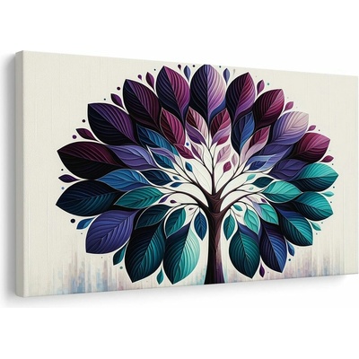 Obraz strom života v modré harmonii - 60x40