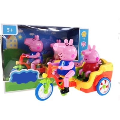 Две прасета Пепа Пиг на колело със звукови и светлинни ефекти 692А