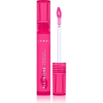 LAMEL All in One Lip Tinted Plumping Oil тониращо олио за устни за увеличаване на обема № 404 Berry Ice 3ml