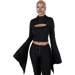 KILLSTAR дамска блуза (топ) с дълъг ръкав KILLSTAR - Demon Darling - Черен - KSRA003521