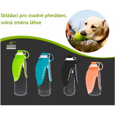 MaxZoo Super Design Cestovní skládací láhev 580 ml