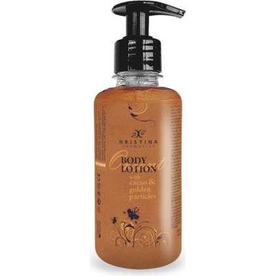 Hristina přírodní tělové mléko s kakaem a zlatými částicemi 200 ml
