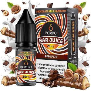 Bombo Bar Chocolate Milk Hazelnut Nic Salts 10ml 10mg