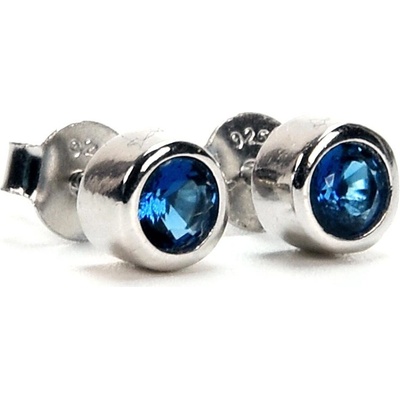 Rafity stříbrné se safírem E0001PZ-08