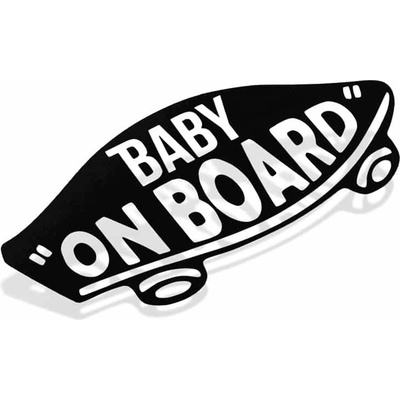 E-cut.cz Samolepka Dítě v autě - Baby On Board - 10x4,8 cm – Zboží Živě