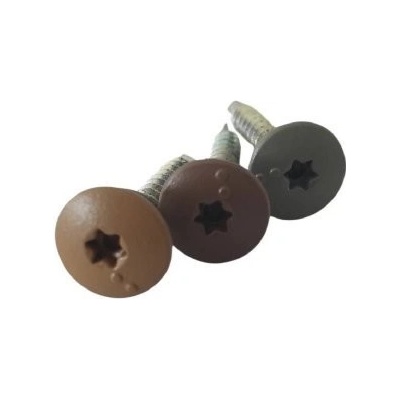 Vrut k WPC plotovkám Guttafence 4,8 x 35, oak brown (bal. 250 ks), balení 1 bal