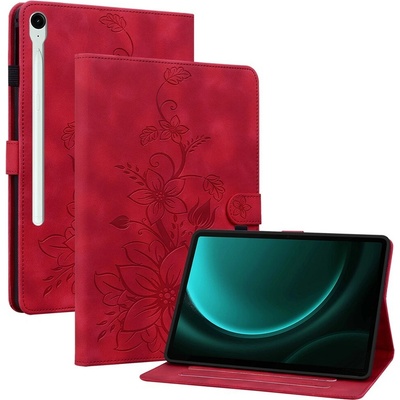 Vsetkonamobil 129931 ART LILY Zaklápacie puzdro pre Samsung Galaxy Tab S9 FE / Tab S10 FE / Tab S10 Lite červené