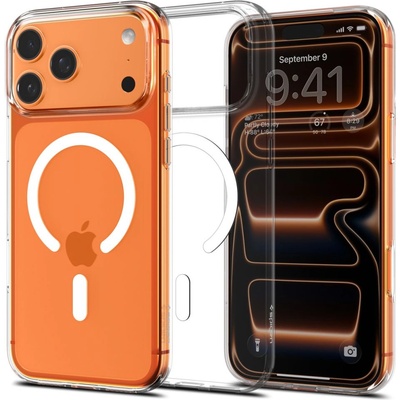 Spigen Калъф Spigen Liquid Crystal MagSafe за iPhone 17 Pro - прозрачен и бял (8800283315288)