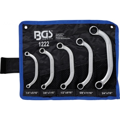BGS technic Očkové klíče palcové, C profil 1/4 ÷ 7/8" Sada 5 dílů BGS 101222