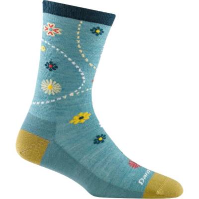 Darn Tough Lifestyle Crew Lightweight no cushion aqua