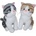 SUN-DAY Mascot Cat with gloss 30cm 162892 Sunday mix price for 1 piece