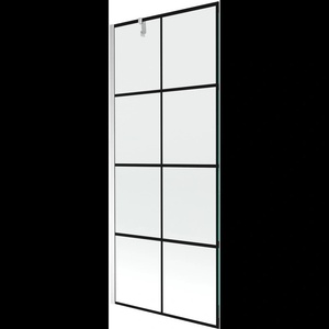 Mexen Next душ параван еднокрилен 80 x 150 cm, черна решетка, хром - 895-080-000-00-77-01 (895-080-000-00-77-01)