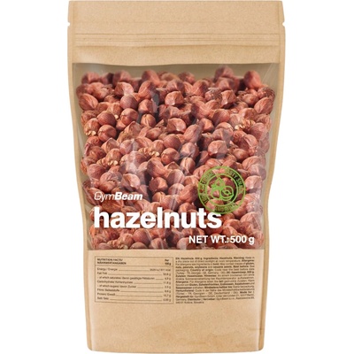 GymBeam Lískové ořechy unflavored 500 g