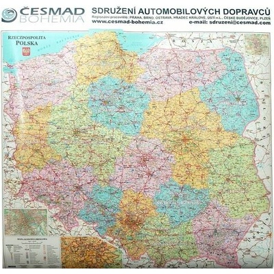 Nástenná mapa - Poľsko