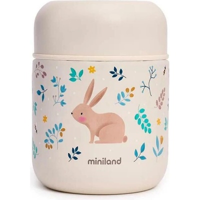Miniland termoska na jídlo 280 ml zajíc béžová