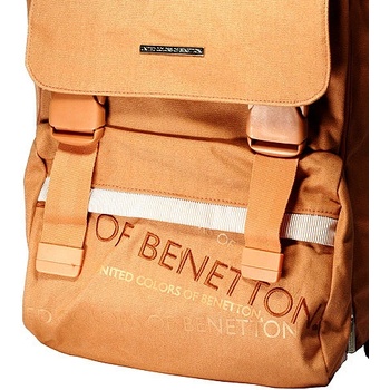 Benetton batoh na přezky oranžová