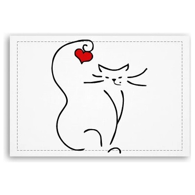 Fotoobraz 90x60 cm střední Love cat