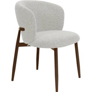 Carmen LETEN 120 WAL, бежов, дамаска, метални крака с дървесен ефект, 120 кг (LETEN 120 WAL)
