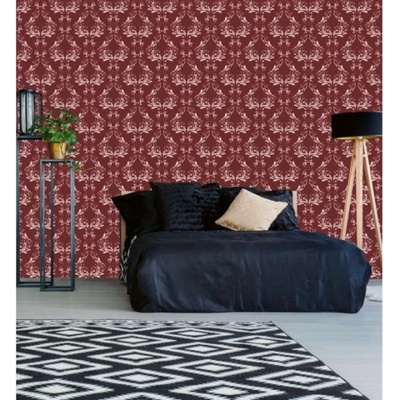 DIMEX ART Луксозна флизелинова тапета червен класически орнамент