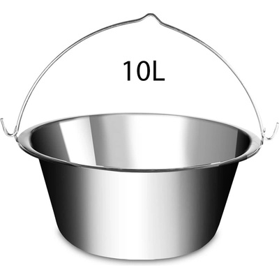 Lux LK-10 Nerezový kotlík na guláš Klasik 10l