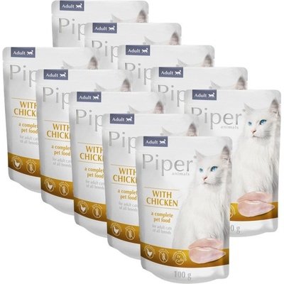 Piper Cat Adult s kuracím mäsom 10 x 100 g