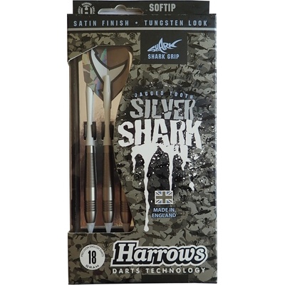 HARROWS T21K Silver Shark plastové šípky s hrotom 18 g