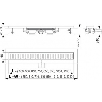 Alcadrain APZ101-650