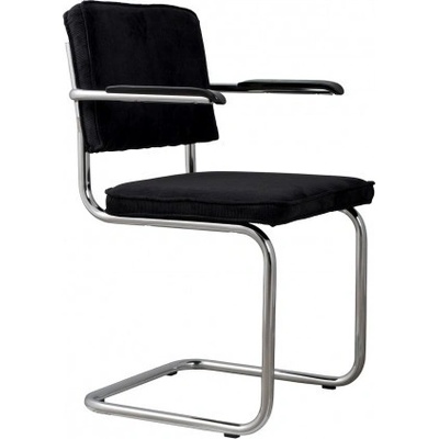 Zuiver Ridge Rib černá s područkami / lesklý rám 1006050