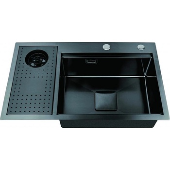 Inter Ceramic Кухненска мивка 7546L, Inter Ceramic, с приставка за миене на чаши (7546L)