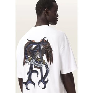 AllSaints уголемена тениска мъжка от памук RAPTOUR (M014PF)
