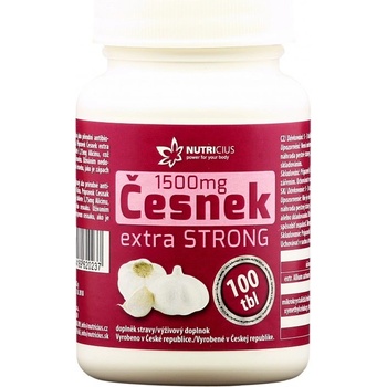 Nutricius Česnek extra strong 1500 mg 100 tablet