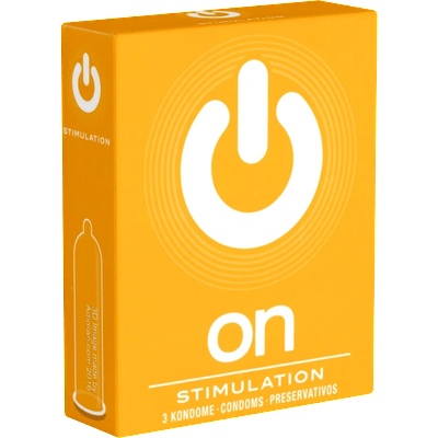 On) Single: Stimulation, 3 dotted condoms