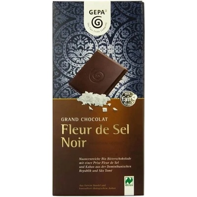 GEPA Bio Hořká čokoláda Fleur de Sel 70% 100 g
