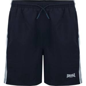 Lonsdale Мъжки къси панталони Lonsdale Stripe Woven Shorts Mens - Black