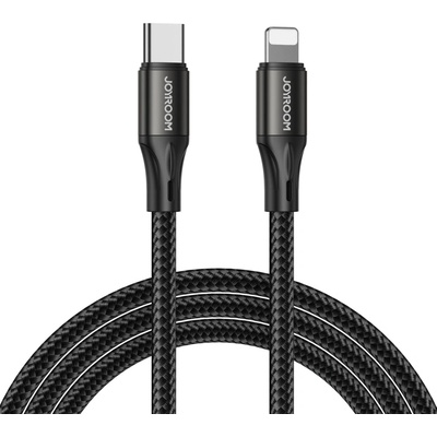 Kабел за пренос на данни с функция за бързо зареждане от USB Type C към Lightning Joyroom, 20W, PD, 2m, Черен (S-2024N1-PD)