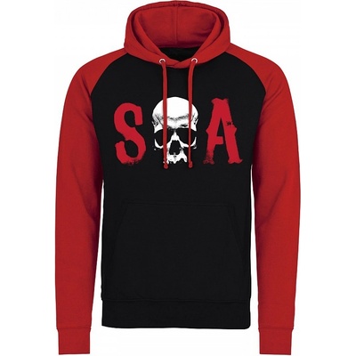 Sons of Anarchy mikina SOA Baseball Black & Red