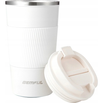 Gemful termohrnček nerezová oceľ dvojité steny 510 ml biely