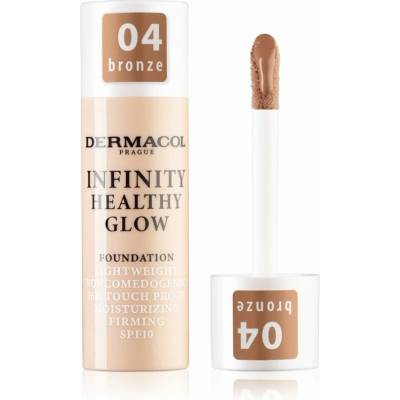 Dermacol Infinity Healthy Glow tekutý make-up SPF 10 04 Bronze 20 g