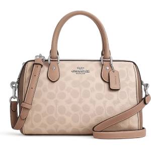 Coach Дамска чанта Coach Rowan Satchel, Бежова (CAB16-YELLOW-WHITE)