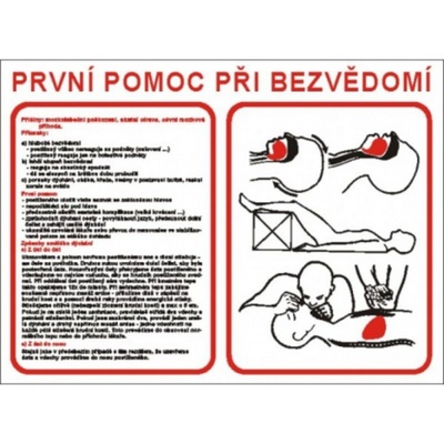 Bezpečnostní značky 7787 A3 plast První pomoc při bezvědomí