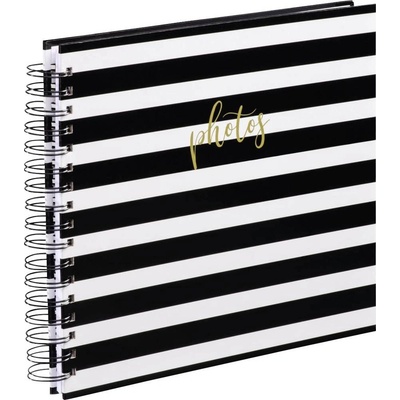 Hama 00003818 album se spirálovou vazbou (š x v) 28 cm x 24 cm černá, bílá 50 Seiten
