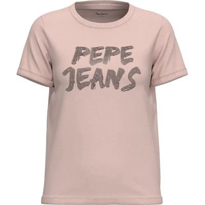 Тениска Pepe jeans Bria short sleeve T-shirt - Beige (Ash Rose)