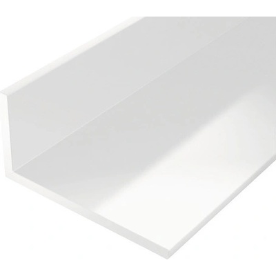 Alberts L profil PVC biely 20x10x1,5 mm 1 m